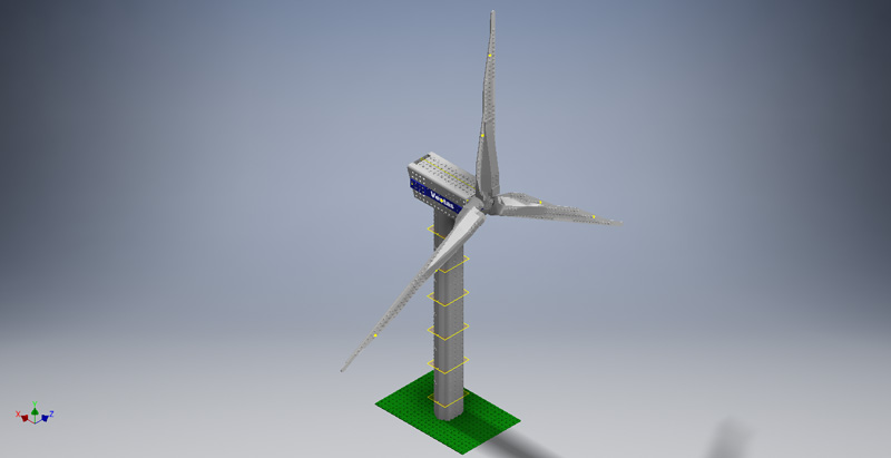 Render turbina eólica